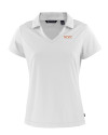 UOP Tigers Cutter & Buck Daybreak Eco Recycled Womens V-neck Polo White Mannequin Thumbnail Image