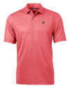 Virginia Military Institute Keydets Cutter & Buck Pike Banner Print Stretch Mens Big & Tall Polo Cardinal Red Mannequin Thumbnail Image