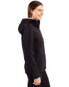 Southern Miss Golden Eagles Cutter & Buck Evoke Softshell Recycled Full Zip Womens Jacket Black Side Thumbnail Image