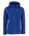 View image 11: Illinois Fighting Illini College Vault Cutter & Buck Evoke Recycled Honeycomb Fleece Womens Full Zip Jacket Tour Blue Mannequin