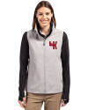Western Kentucky Hilltoppers College Vault Cutter & Buck Charter Eco Recycled Full-Zip Womens Vest Polished Medium Gray Front Thumbnail Image