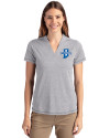 Indiana State Sycamores Cutter & Buck Forge Eco Heathered Stretch Womens Blade Top Polished Heather Front Thumbnail Image