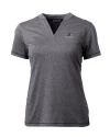 Providence Friars Cutter & Buck Forge Eco Heathered Stretch Womens Blade Top Charcoal Heather Mannequin Thumbnail Image