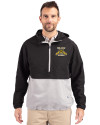 North Carolina A&T Aggies Cutter & Buck Charter Eco Recycled Mens Anorak Jacket Black/Polished Front Thumbnail Image