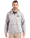 Pepperdine Waves Cutter & Buck Charter Eco Recycled Mens Anorak Jacket Polished Medium Gray Front Thumbnail Image