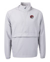 Winston-Salem State Rams Cutter & Buck Charter Eco Recycled Mens Anorak Jacket Polished Medium Gray Mannequin Thumbnail Image