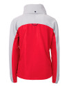 Winston-Salem State Rams Cutter & Buck Charter Eco Recycled Womens Anorak Jacket Red/Polished Mannequin Back Thumbnail Image