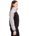 North Carolina Central Eagles Cutter & Buck Charter Eco Recycled Womens Anorak Jacket Black/Polished Side Thumbnail Image