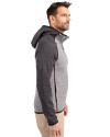 Western Kentucky Hilltoppers College Vault Cutter & Buck Mainsail Full Zip Hooded Mens Jacket Polished Heather/Charcoal Heather Side Thumbnail Image