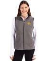Iowa Hawkeyes Cutter & Buck Cascade Eco Fleece Womens Vest Elemental Grey/Black Front Thumbnail Image