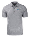 Middle Tennessee Blue Raiders Cutter & Buck Forge Eco Heather Stripe Stretch Recycled Mens Big & Tall Polo Black Heather Mannequin Thumbnail Image
