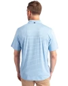Southern University Jaguars Cutter & Buck Forge Eco Heather Stripe Stretch Recycled Mens Polo Atlas Heather Back Thumbnail Image