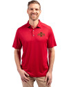 Iowa State Cyclones Cutter & Buck Forge Eco Stretch Recycled Mens Big & Tall Polo Cardinal Red Front Thumbnail Image
