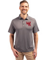 Western Kentucky Hilltoppers College Vault Cutter & Buck Forge Eco Stretch Recycled Mens Big & Tall Polo Elemental Grey Front Thumbnail Image