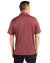 Virginia Tech Hokies Cutter & Buck Forge Eco Stretch Recycled Mens Polo Dark Bordeaux Heather Back Thumbnail Image