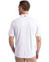 Pepperdine Waves Cutter & Buck Forge Eco Stretch Recycled Mens Polo White Back Thumbnail Image