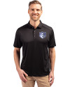 Saint Louis Billikens Cutter & Buck Forge Eco Stretch Recycled Mens Polo Black Front Thumbnail Image