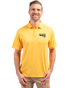 Northern Arizona Lumberjacks Cutter & Buck Forge Eco Stretch Recycled Mens Polo College Gold Heather Front Thumbnail Image