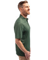 Tulane Green Wave College Vault Cutter & Buck Forge Eco Stretch Recycled Mens Polo Dark Hunter Heather Side Thumbnail Image