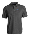 Middle Tennessee Blue Raiders Cutter & Buck Pike Eco Symmetry Print Stretch Recycled Mens Big & Tall Polo Black/White Mannequin Thumbnail Image