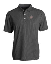 View image 3: Florida State Seminoles Cutter & Buck Pike Recycled Symmetry Print Mens Big & Tall Polo Black/White Mannequin