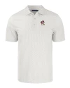 Louisville Cardinals College Vault Cutter & Buck Pike Eco Symmetry Print Stretch Recycled Mens Big & Tall Polo White/Polished Mannequin Thumbnail Image