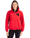 Western Kentucky Hilltoppers College Vault Cutter & Buck Charter Eco Recycled Womens Full-Zip Jacket Red Front Thumbnail Image