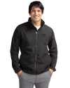View image 1: Kansas State Wildcats Cutter & Buck Charter Recycled Packable Mens Full Zip Jacket Black Front