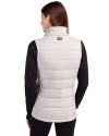 Texas Southern Tigers Cutter & Buck Evoke Hybrid Softshell Recycled Womens Full Zip Vest CONCRETE Back Thumbnail Image