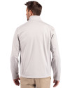East Carolina Pirates Cutter & Buck Evoke Softshell Recycled Full Zip Mens Jacket CONCRETE Back Thumbnail Image
