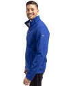 Florida Gulf Coast Eagles Cutter & Buck Evoke Softshell Recycled Full Zip Mens Jacket Tour Blue Side Thumbnail Image