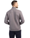 Navy Midshipmen Cutter & Buck Roam Epic Versatility Recycled Full Zip Mens Jacket Elemental Grey Back Thumbnail Image