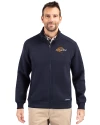 Pepperdine Waves Cutter & Buck Roam Epic Versatility Recycled Full Zip Mens Jacket Navy Blue Front Thumbnail Image