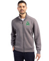 Marshall Thundering Herd College Vault Cutter & Buck Roam Epic Versatility Recycled Full Zip Mens Jacket Elemental Grey Front Thumbnail Image
