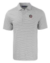Florida State Seminoles Cutter & Buck Forge Eco Double Stripe Stretch Recycled Mens Polo Polished/White Mannequin Thumbnail Image