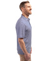 Brigham Young Cougars Cutter & Buck Forge Eco Double Stripe Stretch Recycled Mens Polo Tour Blue/White Side Thumbnail Image