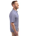 Saint Louis Billikens Cutter & Buck Forge Eco Double Stripe Stretch Recycled Mens Polo Tour Blue/White Side Thumbnail Image