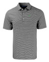 South Florida Bulls Cutter & Buck Forge Eco Double Stripe Stretch Recycled Mens Polo Black/White Mannequin Thumbnail Image
