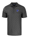 Memphis Tigers Cutter & Buck Pike Eco Pebble Print Stretch Recycled Mens Polo Black Mannequin Thumbnail Image