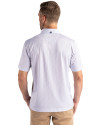 Tuskegee Golden Tigers Cutter & Buck Pike Eco Pebble Print Stretch Recycled Mens Polo White Back Thumbnail Image