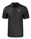 Fort Valley State Wildcats Cutter & Buck Pike Eco Tonal Geo Print Stretch Recycled Mens Big & Tall Polo Black Mannequin Thumbnail Image