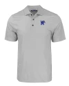 Memphis Tigers Cutter & Buck Pike Eco Tonal Geo Print Stretch Recycled Mens Big & Tall Polo Elemental Grey Mannequin Thumbnail Image