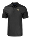 Vanderbilt Commodores Cutter & Buck Pike Eco Tonal Geo Print Stretch Recycled Mens Big & Tall Polo Black Mannequin Thumbnail Image