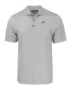 Montana State Bobcats Cutter & Buck Pike Eco Tonal Geo Print Stretch Recycled Mens Big & Tall Polo Elemental Grey Mannequin Thumbnail Image