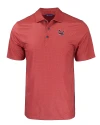 Lamar Cardinals Cutter & Buck Pike Eco Tonal Geo Print Stretch Recycled Mens Big & Tall Polo Cardinal Red Mannequin Thumbnail Image