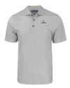 Illinois Fighting Illini Cutter & Buck Pike Eco Tonal Geo Print Stretch Recycled Mens Big & Tall Polo Elemental Grey Mannequin Thumbnail Image