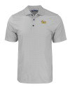 Pitt Panthers Cutter & Buck Pike Eco Tonal Geo Print Stretch Recycled Mens Big & Tall Polo Elemental Grey Mannequin Thumbnail Image
