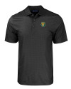 Southeastern Louisiana Lions Cutter & Buck Pike Eco Tonal Geo Print Stretch Recycled Mens Big & Tall Polo Black Mannequin Thumbnail Image