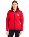 San Antonio Missions Cutter & Buck Cascade Eco Fleece Womens Full Zip Jacket Red/Navy Blue Front Thumbnail Image