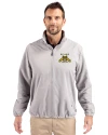 View image 4: North Carolina A&T Aggies Cutter & Buck Charter Recycled Packable Mens Big & Tall Full Zip Jacket Polished Medium Gray Front